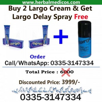 Buy 2 Largo Cream and Get 1 Largo Delay Spray Free