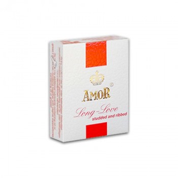 Amor Long Love Condom Studded And Ribbed