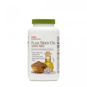 GNC Super Foods Flax Seed Oil 1000 MG