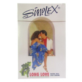 SIMPLEX CONDOMS LONG LOVE LATEX CONDOMS 12 PCS