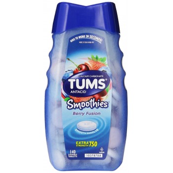 Tums Smoothies Berry Fusion 140 Count 