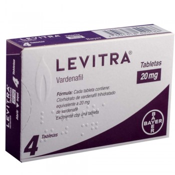 Genuine Levitra 20 mg in Pakistan - 4 Tablets