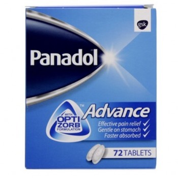 Panadol Advance In Pakistan - Made in Ireland - 72 Tablets