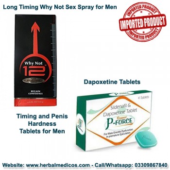 Super P Force Tablets with Why Not Timing Spray for Men