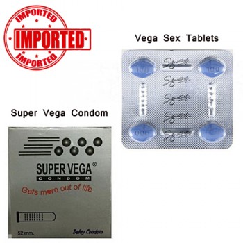 Pack of 2 Vega Tablets and Vega Condom in Pakistan